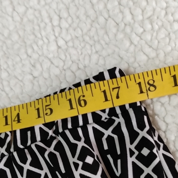 Susan Graver Geometric Print Wide Leg Stretch Palooza Pants Women's Size XL - Picture 9 of 10